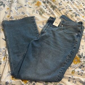 New J. Crew Mid-Rise Flare Crop Jeans in Blue